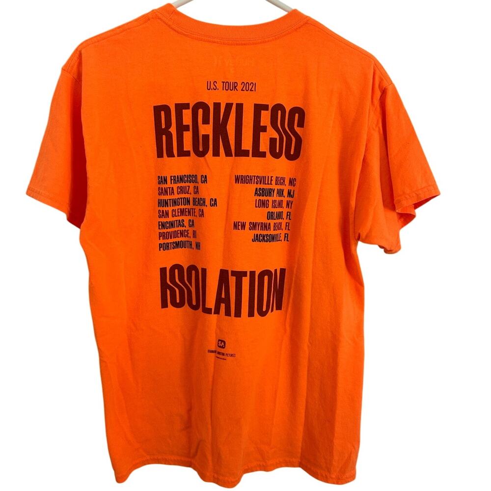 Hurley Men's RECKLESS ISOLATION U.S. Tour 2021 Tee Kolohe Andino T-Shirt